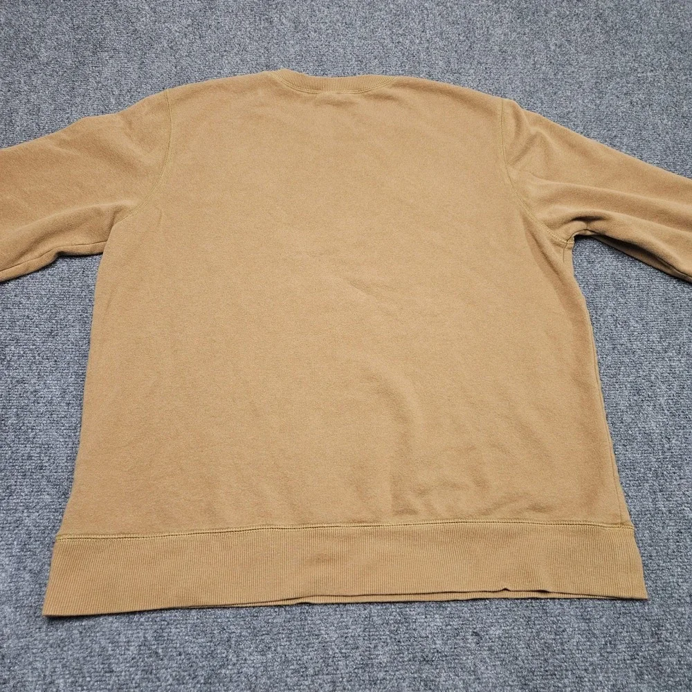 The North Face Crewneck Sweatshirt XL‎ Tan Fleece-Lined Pullover Outdoor Casual